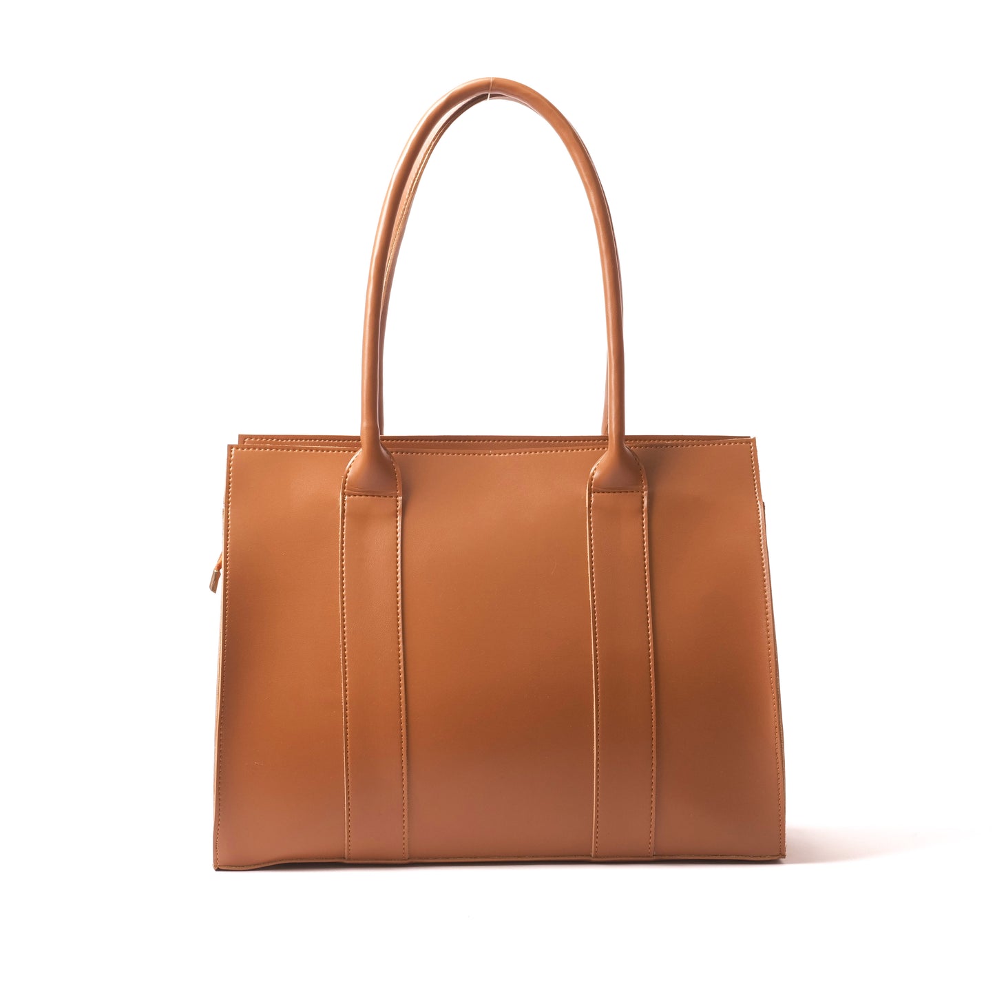 Azraè Classic Camel Micro Rexine Handbag with Pouch