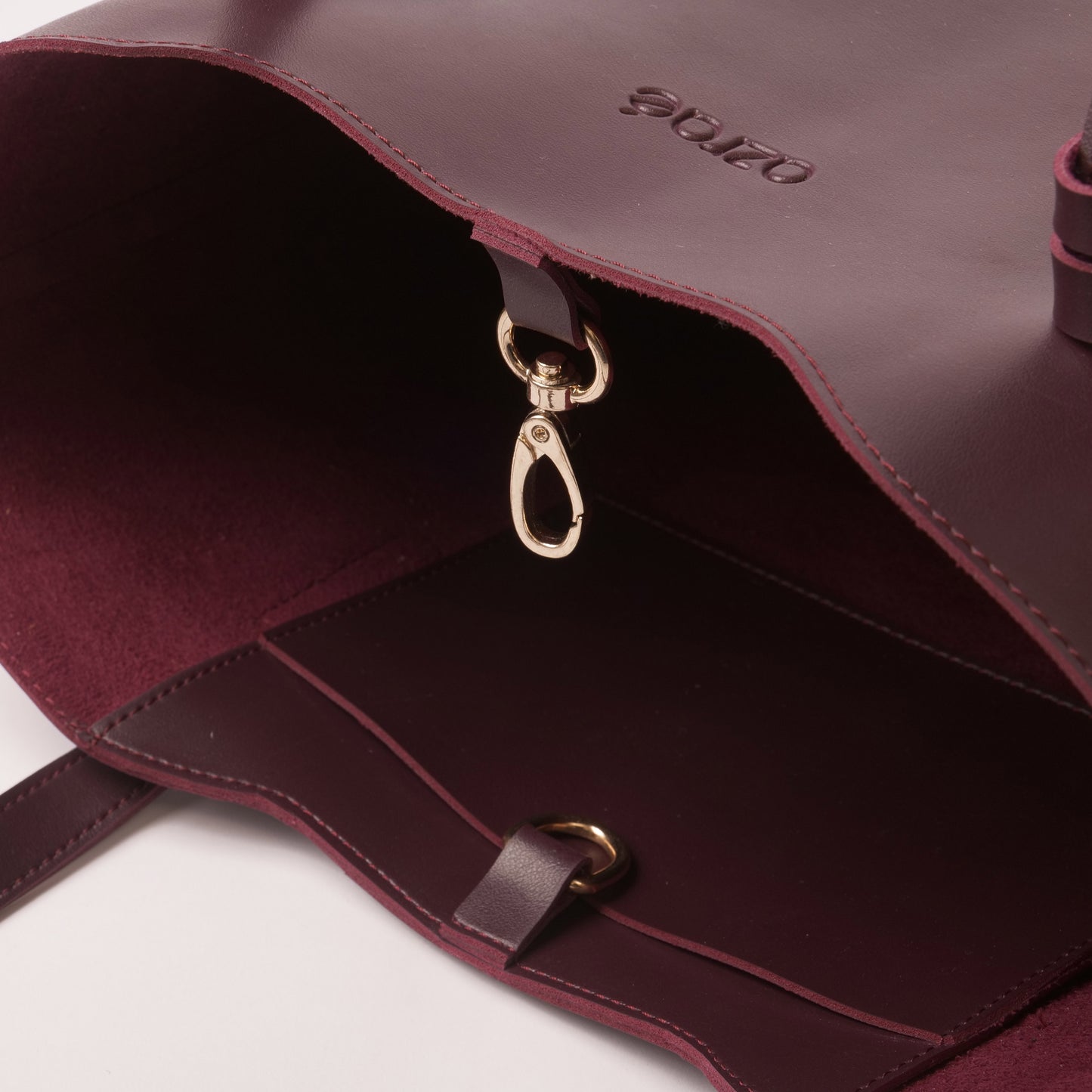 Azraè Elegant Maroon Micro Rexine Handbag with Adjustable Strap