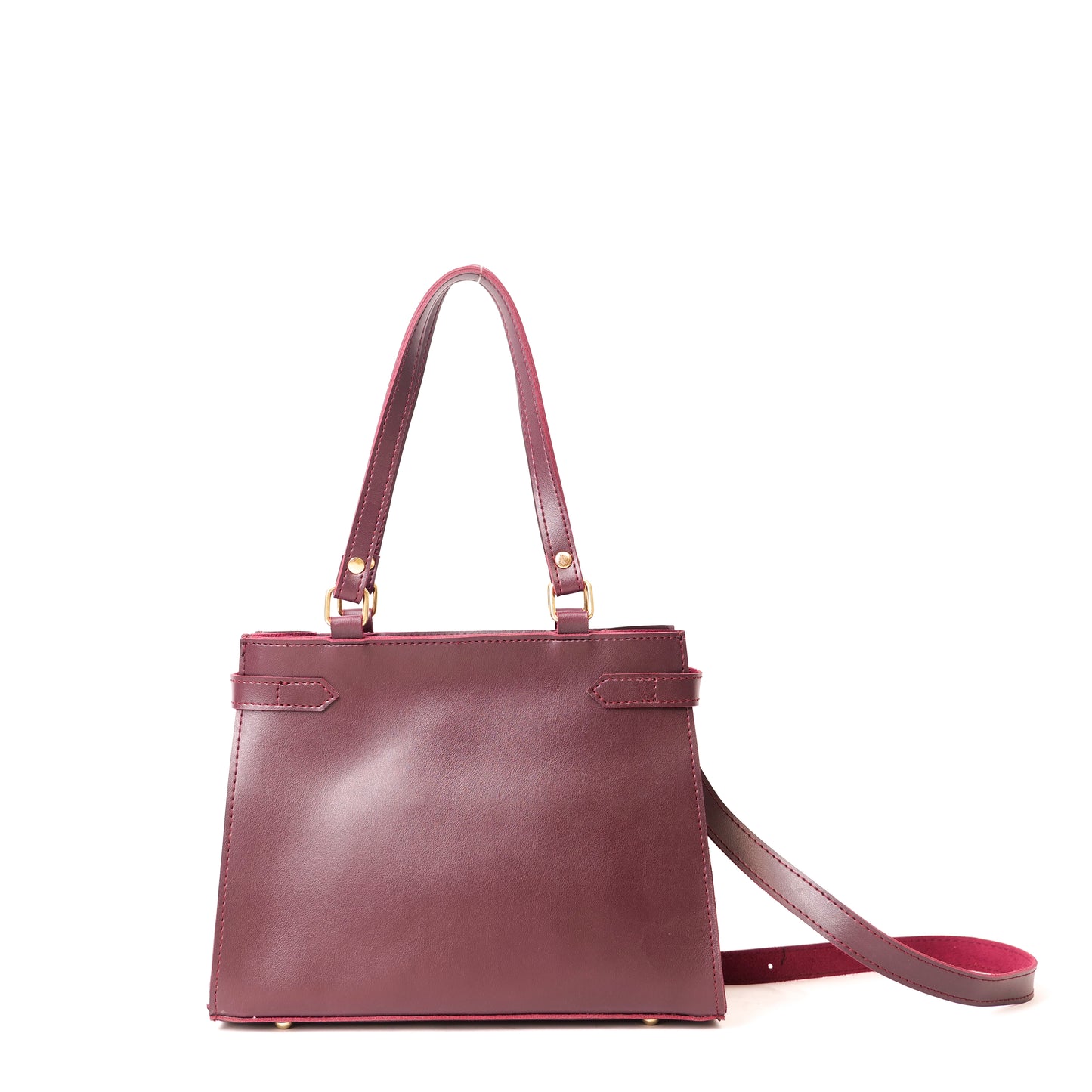 Azraè Burgundy Tote Bag with Matching Zipper Pouch